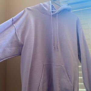 Purple Hoodie with Drawstrings and Kangaroo Pocket